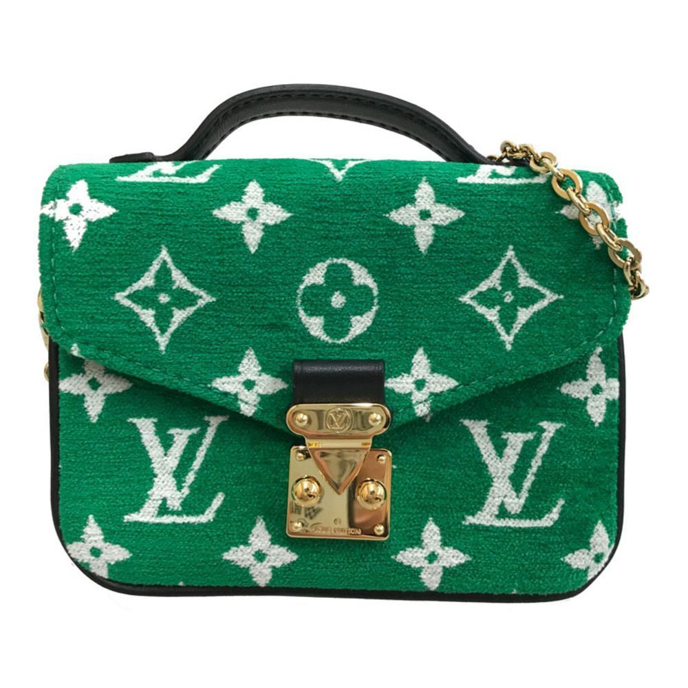 Louis Vuitton Monogram Micro Metis Pochette Shoulder Bag Green Black